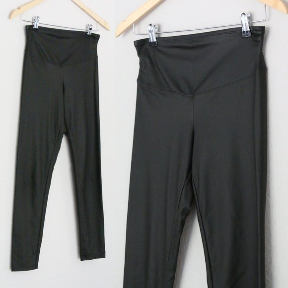 Yummie Faux Leather Shaping Legging Matte Black High Waist Size M $68 - Picture 7 of 11